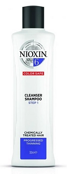 NIOXIN Шампунь очищающий для заметно редеющих волос, Система 6, 300 мл, фото 2