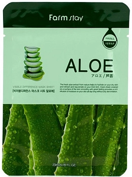 Маска тканевая с экстрактом алоэ для лица / VISIBLE DIFFERENCE MASK 23 мл