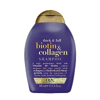 Шампунь для тонких волос с биотином и коллагеном / Thick And Full Biotin And Collagen Shampoo 385 мл, OGX