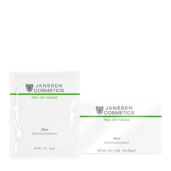 JANSSEN COSMETICS Маска альгинатная ультраувлажняющая с маслом оливы / Olive-Hydration Peel off masks 10*30 г, фото 2