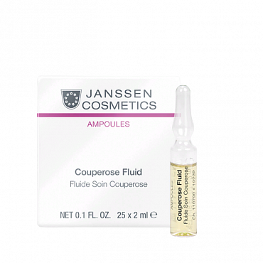 JANSSEN COSMETICS Концентрат сосудоукрепляющий для кожи с куперозом / AMPOULES 25*2 мл