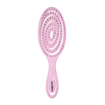 SOLOMEYA Био-расческа подвижная для волос, светло-розовая / Detangling Bio Hair Brush Light Pink