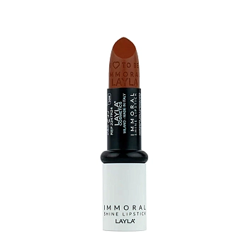 LAYLA COSMETICS Помада блестящая для губ, №24 / IMMORAL SHINE LIPSTICK ONE WISH HEATWAVE 4 гр, фото 1