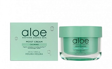 HOLIKA HOLIKA Крем увлажняющий для лица Алоэ Сузинг Эссенс 80% / Aloe Soothing Essence 100 мл