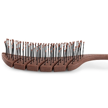 KOSMO SHTUCHKI Расчёска лепестковая малая 5438-M2, коричневая / KOSMO SHTUCHKI, фото 3
