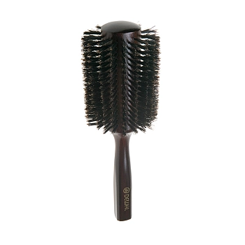 DEWAL PROFESSIONAL Брашинг деревянный, натуральная щетина, темный d 38/78 мм, фото 2