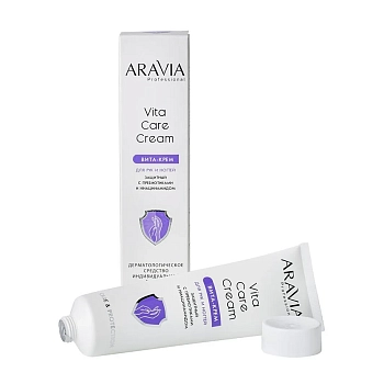 ARAVIA Professional Вита-крем для рук и ногтей защитный с пребиотиками и ниацинамидом / Vita Care Cream 100 мл, фото 3