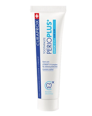 CURAPROX Паста зубная с содержанием хлоргексидина 0,09% / Perio Plus Support 75 мл