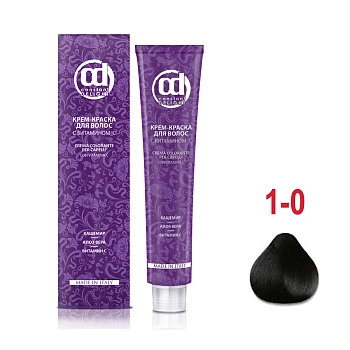 CONSTANT DELIGHT 1/0 краска с витамином С для волос, черный натуральный 100 мл, фото 2