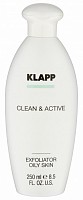 Эксфолиатор для жирной кожи / CLEAN & ACTIVE 250 мл, KLAPP