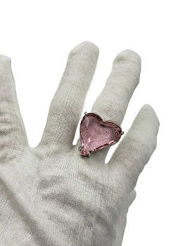 IWOU PROFESSIONAL Кольцо Кристальное сердце, фото 3