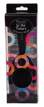 FRAMAR Щетка распутывающая для волос Снова в черном / Detangle Brush Black To The Future 1 шт, фото 4