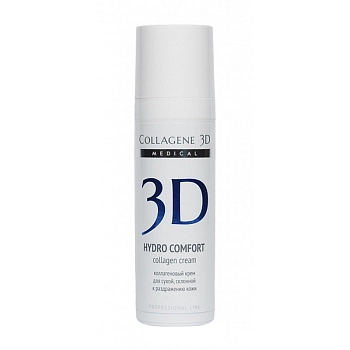 MEDICAL COLLAGENE 3D Крем с коллагеном и аллантоином для лица / Hydro Comfort 150 мл проф., фото 2