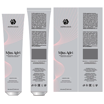 ADRICOCO COPPER крем-краска для волос, корректор медный / ADRICOCO Miss Adri 100 мл, фото 4