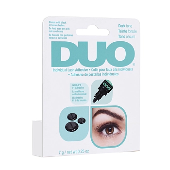 Клей для пучков черный / Duo Individual Lash Adhesive Dark 7 г