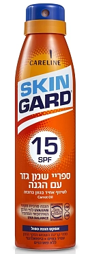 SKIN GARD Масло-спрей с каротином для ровного загара SPF 15 / CARELINE 200 мл