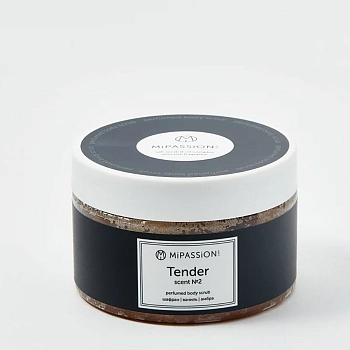 MIPASSIONcorp Скраб парфюмированный, шафран, ваниль, амбра / Tender MiPASSiON 250 мл, фото 2