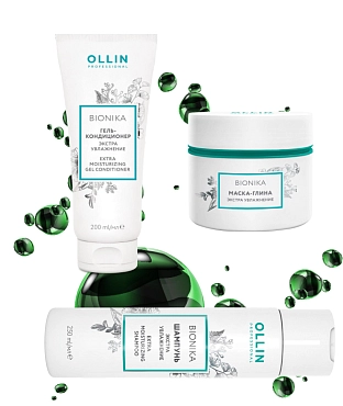 OLLIN PROFESSIONAL Маска-глина для волос Экстра увлажнение / BIONIKA 200 мл