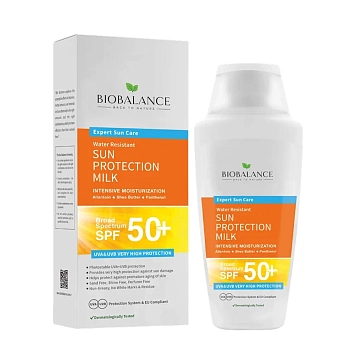 BIOBALANCE Крем солнцезащитный для лица SPF50+ / SUN PROTECTION MILK 150 мл, фото 2