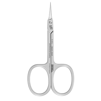 Ножницы для кутикулы, для левши, матовые, ручная заточка, длина 90 мм