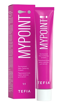 TEFIA 5.61 краска для волос, светлый брюнет махагоново-пепельный / Mypoint 60 мл, фото 2