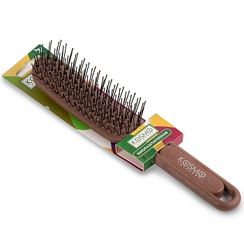 KOSMO SHTUCHKI Расческа прямая, коричневая / KOSMO SHTUCHKI, фото 2