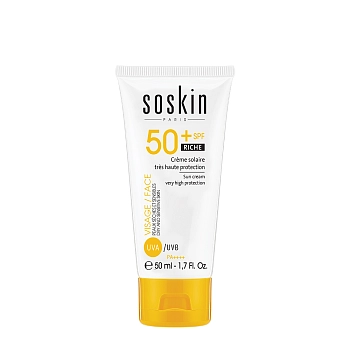 Крем солнцезащитный питательный SPF 50 / Low-Tox® Sun Cream Very high Protection 50 мл, SOSKIN
