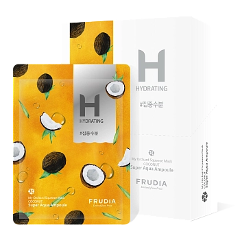 FRUDIA Маска увлажняющая с кокосом 10*20 мл, фото 2