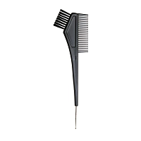 Кисть для окрашивания с расческой и крючком, узкая черная, с черной прямой щетиной 30 мм, DEWAL PROFESSIONAL