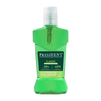 Ополаскиватель для полости рта Комплексный уход / President Classic 400 мл																														