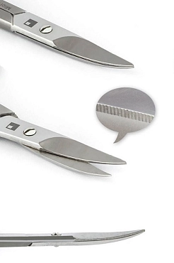 METZGER Ножницы для ногтей NS-118-M (CVD), изогнутые с насечкой