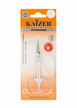 KAIZER Ножницы маникюрные для кутикулы, закругленные, матовые, ручная алмазная заточка, фото 3