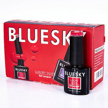 BLUESKY LV119 гель-лак для ногтей / Luxury Silver 10 мл