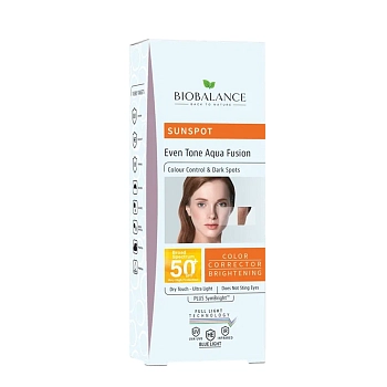 BIOBALANCE Крем солнцезащитный для лица / SUN SPOT EVEN TONE AQUA FUSION 50 мл, фото 2