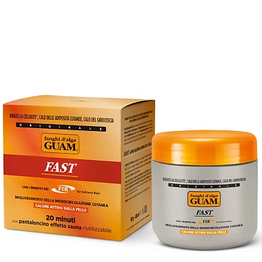 GUAM Маска антицеллюлитная разогревающая Экспресс обертывание / FANGHI D’ALGA 500 гр