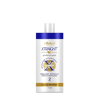 VITAKER Cостав выпрямляющий для волос шаг 2 / Vitaker Xtraight 500 мл, фото 1