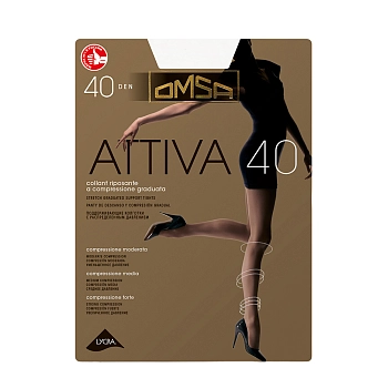 Колготки Bianco 5 (XL) / Attiva 40