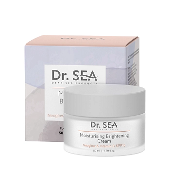 DR. SEA Крем увлажняющий с комплексом Neoglow и витамином С Сияние кожи SPF15 / Dr.Sea 50 мл, фото 2