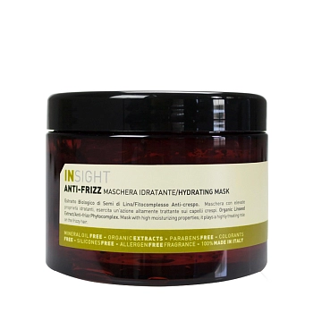 Маска разглаживающая для непослушных волос / ANTI-FRIZZ 500 мл