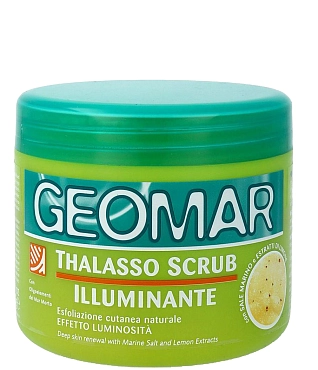 GEOMAR Скраб-талассо осветляющий с гранулами лимона для тела 600 г