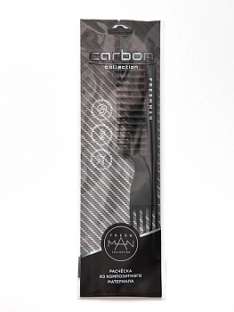 FRESHMAN Расческа разноуровневая для волос с хвостом, 023 / Collection Carbon, фото 3