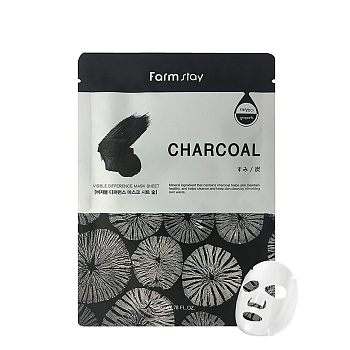 Маска тканевая с углем для лица / VISIBLE DIFFERENCE MASK 23 мл