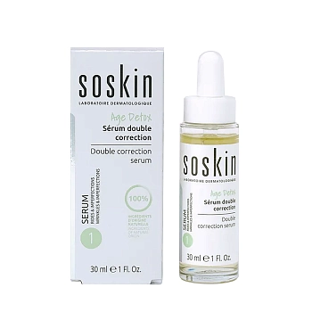 SOSKIN Сыворотка двойного действия / Age Detox Double correction serum 30 мл, фото 2