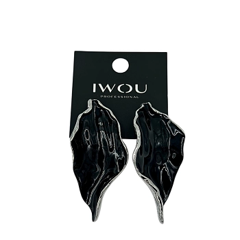 Серьги Крылья черного ангела