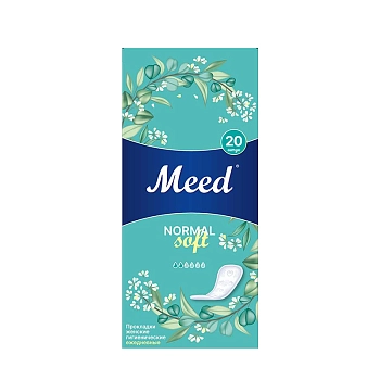 Прокладки женские гигиенические ежедневные целлюлозные СОФТ / Meed 20 шт