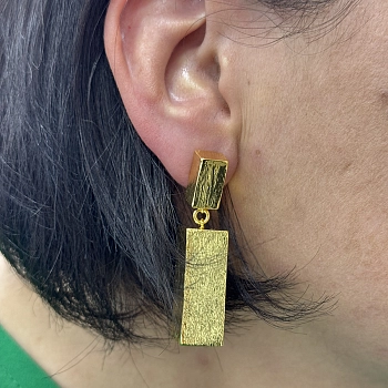 IWOU PROFESSIONAL Серьги Слиток золота, фото 4