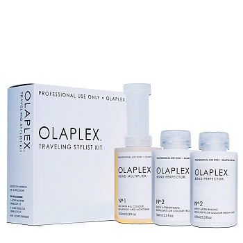 OLAPLEX Набор стилиста: восстановление и защита волос (концентрат-защита 100 мл + коктейль-фиксатор 2*100 мл) Traveling Stylist Kit, фото 2