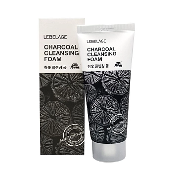 LEBELAGE Пенка для умывания с древесным углем / Lebelage Charcoal Cleansing Foam 100 мл, фото 2