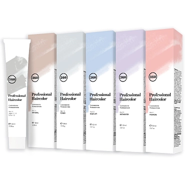 360 HAIR PROFESSIONAL 6.00 краситель перманентный для волос, темный блондин интенсивный / Permanent Haircolor 100 мл