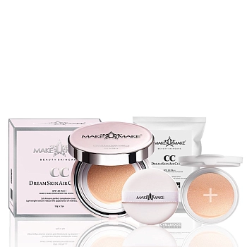 MAKE U MAKE Кушон невесомая тональная вуаль с запасной кассетой / MAKEUMAKE 30 мл, фото 2